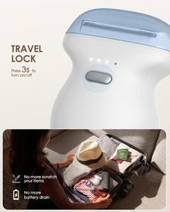 Mini <strong>Womens</strong> Electric <strong>Shaver</strong> Travel-Sized Body Hair Trimmer - White - Product Image 4