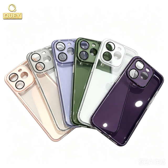Wholesale 6 Colorful Mirror City Scenery Design TPU No Frame Shockproof Phone Case for 17 Pro Max