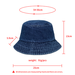 Chapeau Bob en Jean Léger et Tendance avec Logo Personnalisé Brodé pour Hommes et Femmes – Idéal pour l'Été et les Vacances en Plein Air - Product Image 3