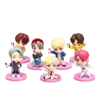 XRH Hot Toys 7 pièces figurines de garçon à l'épreuve des balles petite figurine d'action Tan poupée jouets enfants cadeau gâteau décoration et décoration