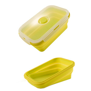 Boîte à Lunch pliante <span class=keywords><strong>en</strong></span> Silicone, contenant de stockage des aliments, cuisine micro-ondes <span class=keywords><strong>vaisselle</strong></span> Portable pour la maison <span class=keywords><strong>en</strong></span> extérieur - Product Image 5