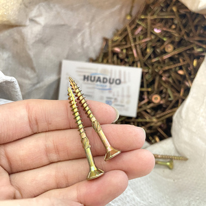 500 chiếc ốc vít sàn gỗ Tự Khai thác ngoài trời tự khai thác ngoài trời mạ kẽm màu vàng T25 #9 M4.5 * 45mm Vít <span class=keywords><strong>Torx</strong></span> sàn phẳng - Product Image 3