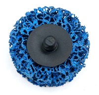 Disque de décapage rapide en carbure de silicium noir de 50 mm (2 pouces) avec système Roll Lock, référence 46 #   Ponçage et ébavurage de surface en aluminium