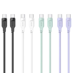 USAMS последняя приватный режим US-SJ567 кабель с разъемами типа C и USB Type-C PD 100W TPE USB для быстрой зарядки и передачи данных кабель -- гибкая серии 1,2 м