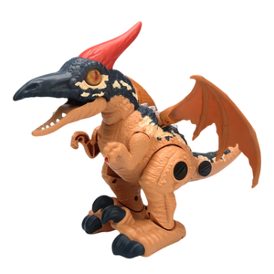 Modelo de simulación de dinosaurio de luz y sonido eléctrico DIY para niños, Pterosaurus, paseo automático, desmontaje, juguete de dinosaurio - Product Image 4