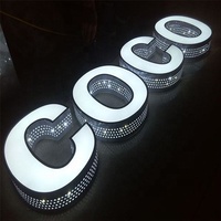 Indoor Outdoor Business Company Büro Logo Zeichen Led Werbung Illuminating Metal Letters Sign