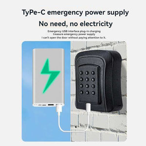 Caja de Seguridad Inteligente <span class=keywords><strong>para</strong></span> el Hogar ELECLOCKEY, Aplicación Tuya TTlock <span class=keywords><strong>para</strong></span> Almacenamiento en la Nube, Impermeable, Montaje en Pared Exterior, <span class=keywords><strong>para</strong></span> <span class=keywords><strong>Puertas</strong></span> de Madera - Product Image 6