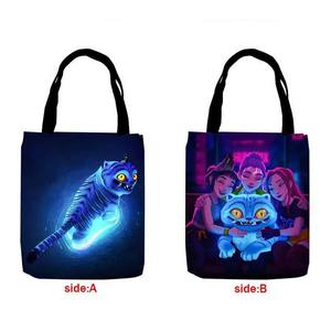 Sac en toile K-pop Demon Hunters Rumi <span class=keywords><strong>Zoe</strong></span> personnalisé, réutilisable, idéal pour les femmes en voyage et pour le shopping – Grande <span class=keywords><strong>Vente</strong></span> - Product Image 6