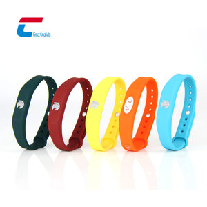 Adjustable 13.56Mhz <strong>MIFARE</strong> Classic 1K Rfid Silicone Wristband Qr Code Bracelet Payment Nfc Silicone Bracelets - Product Image 4