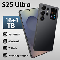 S25 Ultra 5G Smartphone Android 15 7,3 Zoll HD LED-Display 16GB RAM 1TB ROM 8800mAh Rückdisplay 108MP Kamera