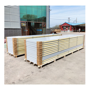 แผ่นฉนวนสำเร็จรูป PU <span class=keywords><strong>โฟม</strong></span> 40 มม. สำหรับห้องคลีนรูม ห้องเย็น โกดังเก็บสินค้า อาคาร ฉนวนกันความร้อนภายนอก - Product Image 2