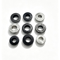 Œillet métallique en laiton personnalisé Peisidike avec logo, tailles 10mm-15mm, placage émaillé, lavable et sans nickel