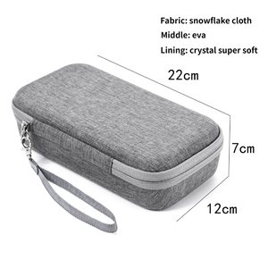 Biểu Tượng Tùy Chỉnh Màu Đen Không Thấm Nước Chống Sốc EVA Ổ Cứng Mang Trường Hợp Đối Với <span class=keywords><strong>PC</strong></span> Điện Tử Phụ Kiện Dữ Liệu Cáp Du Lịch Cắm Trại - Product Image 4