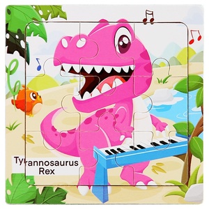Rompecabezas de Madera <span class=keywords><strong>ZOYO</strong></span> MBB-9 Piezas, Diseño de Dibujos Animados, Dinosaurios, Animales, Transporte, Aprendizaje Temprano para Niños, Embalaje Impreso, Venta al Por Mayor - Product Image 6