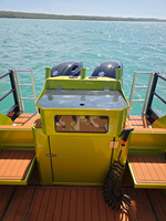 Bateau de pêche de luxe en aluminium soudé de 7,5 m (25 pieds) pour la famille australienne, prix des yachts