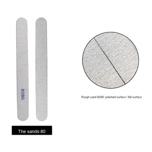 Lime à ongles double EVA de manucure professionnelle bande de frottement de polissage de haute qualité lime spéciale de placage de bois de sable gris lavable - Product Image 4