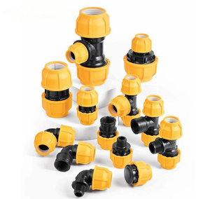 Chất lượng cao 50mm Polyethylene PP nén Phụ kiện phổ biến nhất 12mm áp lực cao ỐNg Lót Tees cho hệ thống ống nước bằng nhựa - Product Image 6