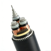 Cable de Alimentación Blindado YJLV32 con Aislamiento XLPE y Armadura SWA, 0.6/1kV, Anti-interferencia, para Transmisión Subterránea en Construcción