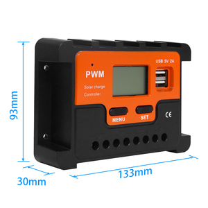Gcsoar อุปกรณ์ควบคุมการชาร์จพลังงานแสงอาทิตย์ PWM 10A เครื่องควบคุมการชาร์จพลังงานแสงอาทิตย์12V/24V Auto LCD MINI สำหรับตะกั่วกรด/แบตเตอรี่ลิเธียม - Product Image 2