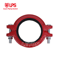 Système de protection incendie FM UL, raccords de tuyauterie pour la lutte contre l'incendie, raccords de tuyauterie rainurés, raccords de tuyauterie en fonte ductile, raccord rigide
