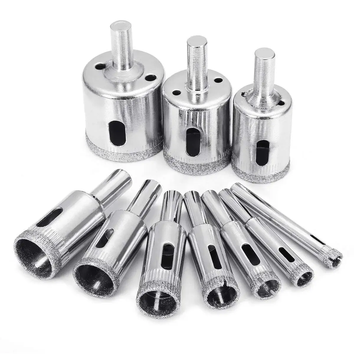 John Tools 8123H Diamond Drill Bits Hole Saw tile drilling bits Coating Carbon Steel for Glass Ceramics Marble 8mm-125mm