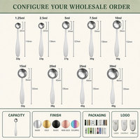Cuillère doseuse en acier inoxydable avec logo personnalisé et emballage sur mesure pour les marques de café et de lait en poudre, commandes en gros personnalisées