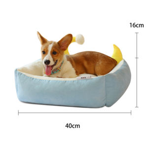 Logotipo personalizado de felpa PP algodón rosa amarillo gris lavado a mano cálido mascota perro cama gato sofá - Product Image 3