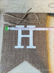 JOYEUX <span class=keywords><strong>ANNIVERSAIRE</strong></span> Toile De Jute Jute Bannière Drapeau Bébé Fille Garçon Baptême Décorations Fête Célébration Déco Mur Fond - Product Image 2