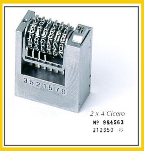 Machine à numéroter en typographie 2x4 Cicero - Product Image 2