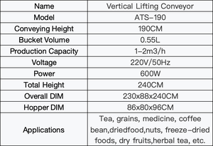 Convoyeur à vis à godets automatique pour aliments, granulés et poudres, élévateur à godets, prix usine 190 - Product Image 2