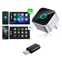 Adaptateur sans fil 2-en-1 CarPlay Android Auto, clé USB Plug & Play, garantie 1 an, fourniture d'usine OEM