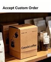 Boîtes à café de luxe en carton personnalisées en gros avec logo sur mesure, emballage en boîte en papier pour le café