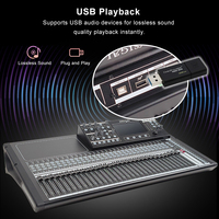 Console de Mixage Audio Numérique Professionnelle 32 Canaux, Système Sonore avec Enregistrement, Carte MP3 et Contrôleur DJ