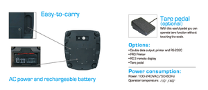 ओमेल नए प्रकार के वाणिज्यिक सुपरमार्केट वाटरप्रूफ खाद्य मांस फल सब्जी वजन इलेक्ट्रॉनिक डिजिटल वजन स्केल - Product Image 3