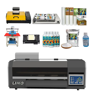 LINKO pencetak A3 DTF Digital otomatis, untuk pencetakan tekstil lebar Film Pet 30cm dan kaus XP600 kepala dengan tinta pigmen - Product Image 2