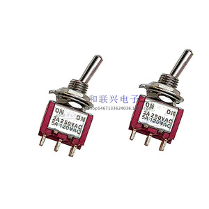 สวิตช์แบบกด Mts 202 6 ขา Dpdt เปิด-ปิด 5a 250vac 16 มม. ขั้วต่อแบบสกรู พลาสติก - Product Image 2