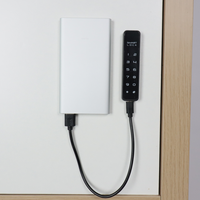 Serrure de tiroir numérique sans clé avec clavier tactile ABS et mode public, serrure intelligente à mot de passe pour casiers de bureau, portes en bois/aluminium