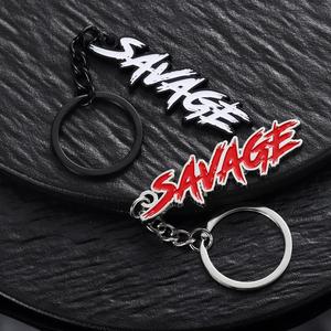 Porte-clés personnalisé avec logo du fabricant, <span class=keywords><strong>en</strong></span> alliage de zinc émaillé, lettres gravées, pour streetwear, hip-hop, sacs, clés, cadeau - Product Image 5
