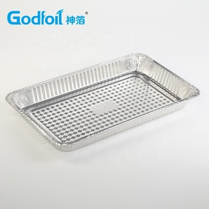 Plateau en aluminium épais de grande capacité, plaque de cuisson jetable pour <span class=keywords><strong>barbecue</strong></span> - Product Image 5