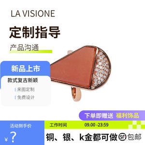 Anillo de Plata 925 con Piedras Preciosas para Mujer, Diseño Personalizado, Artesanía Italiana, Estilo Artístico Vintage, Joyería Sencilla y Elegante - Product Image 3