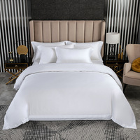 Parure de lit en velours brodé 2025, housse de couette à rayures, couvre-lit blanc d'hôtel, drap de lit, draps d'hôtel blancs