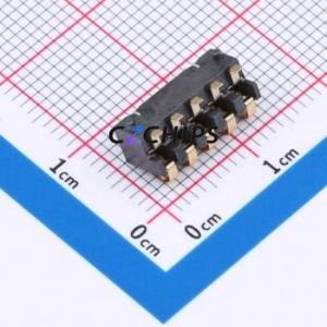 GT-BTP25005-0400A-010A Blade/Spring Contact Battery Connector SMD,P=2.5mm Connector Spring Contact Type 2.5mm 5P Vertical Mount - Product Image 2