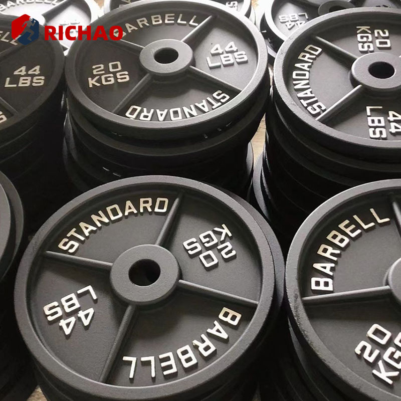 Factory Price Gym Barbell Weight Plates 2.5lb 5lb 10lb 25lb 35lb 45lb Free Weights Standard Cast Iron Weight Plate