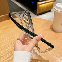 Étui de téléphone transparent en TPU électro-plaqué de luxe pour Samsung Galaxy S22 S21ultra S22 Plus, charge sans fil, coque arrière magnétique
