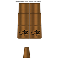 Tapis de plateforme de bain et de surf Monterey 238 SS 2018 en mousse EVA imitation teck pour bateau, style SeaDek MarineMat Gatorstep, auto-adhésif