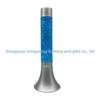 Lampe Horn Onion LAVA GLITTER en alliage d'aluminium et verre, lumière de nuit universelle, éclairage créatif pour la maison