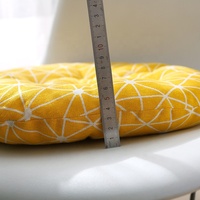 Coussin de sol rond en coton et lin, tissé, épaissi en coton PP, pour bureau, salle à manger, bureau d'étude