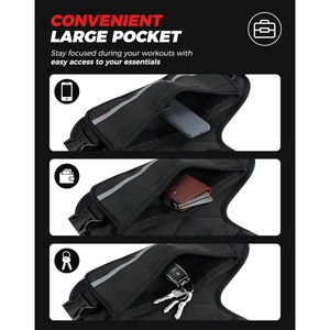 Chaleco Deportivo Reflectante Ergonómico de <span class=keywords><strong>Neopreno</strong></span> Ajustable para Hombre y <span class=keywords><strong>Mujer</strong></span> Pusun, con Bolsillo para Pesas de 12 Libras para Correr al Aire Libre - Product Image 4