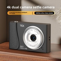 Kamera Digital Kartu CCD Vintage, Kamera Selfie untuk Pemula, Mendukung Transfer Gambar ke Ponsel untuk Penggunaan Kampus Sehari-hari Mahasiswa