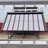 Tuiles solaires BIPV 50W à film mince, efficacité 50,06%, double vitrage 3,2 mm, pour toitures résidentielles allemandes, intégration transparente
